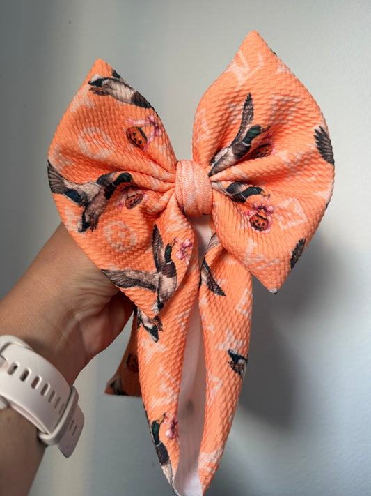 BOW -ORANGE BOUJEE DUCK