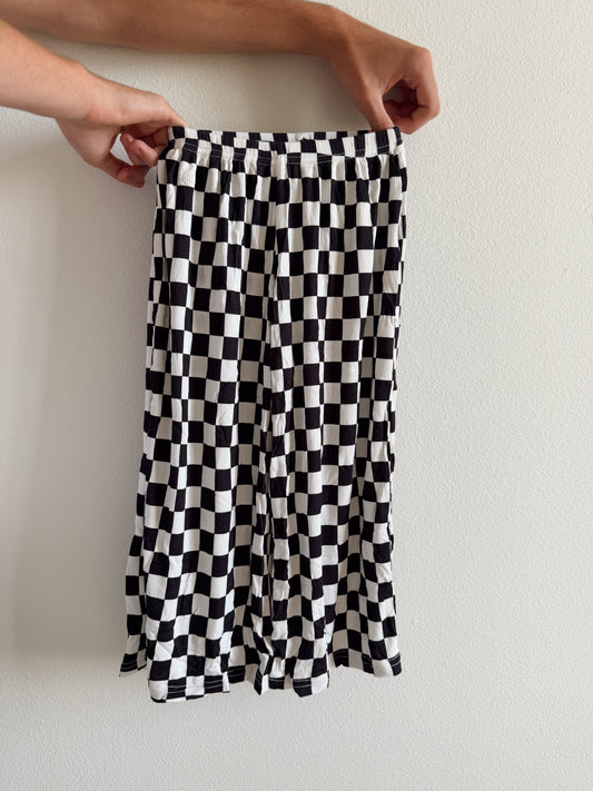 BLACK/ WHITE CHECK LOUNGE PANTS