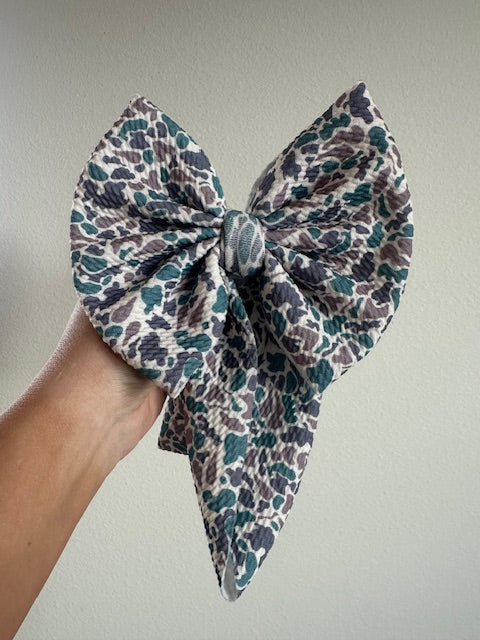 READY TO SHIP - BABY REGULAR BOW WRAP - CAMO