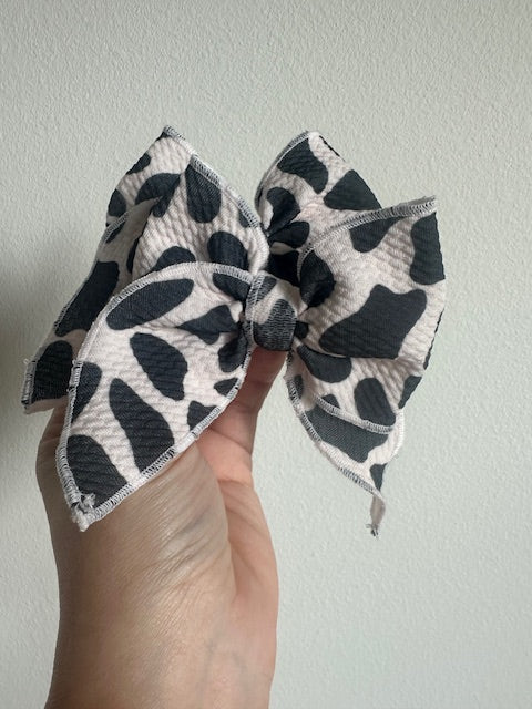 SAILOR PIGGIE CLIPS -COW PRINT